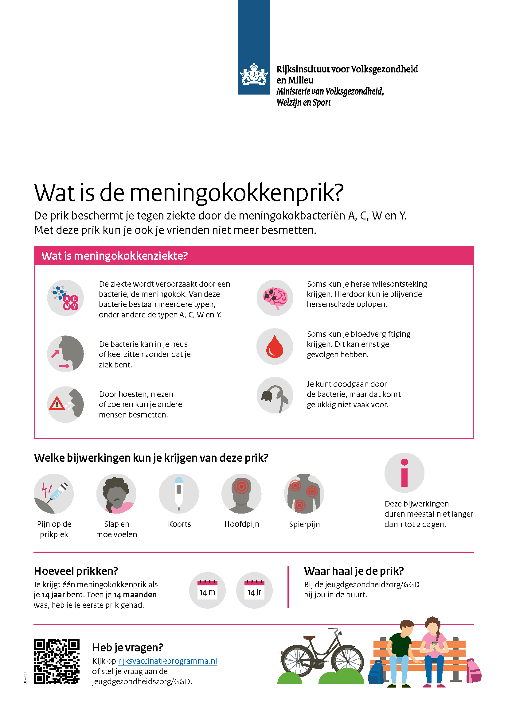 Vaccinatieronde 14 Jaar (Meningo­kokken ACWY) - GGD Zeeland